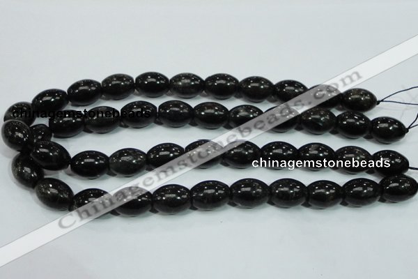 CLB304 15.5 inches 13*18mm rice black labradorite gemstone beads