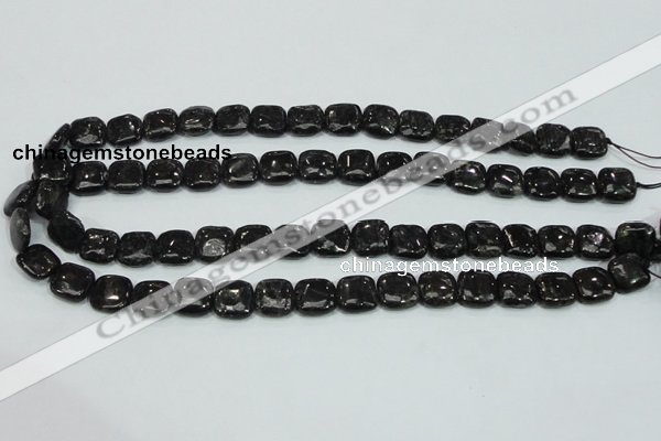 CLB306 15.5 inches 12*12mm square black labradorite gemstone beads