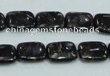 CLB309 15.5 inches 10*14mm rectangle black labradorite gemstone beads