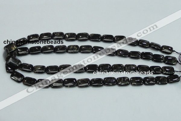 CLB309 15.5 inches 10*14mm rectangle black labradorite gemstone beads