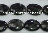 CLB312 15.5 inches 13*18mm oval black labradorite gemstone beads