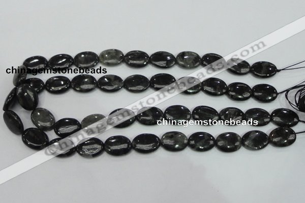 CLB312 15.5 inches 13*18mm oval black labradorite gemstone beads