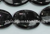 CLB313 15.5 inches 22*30mm oval black labradorite gemstone beads