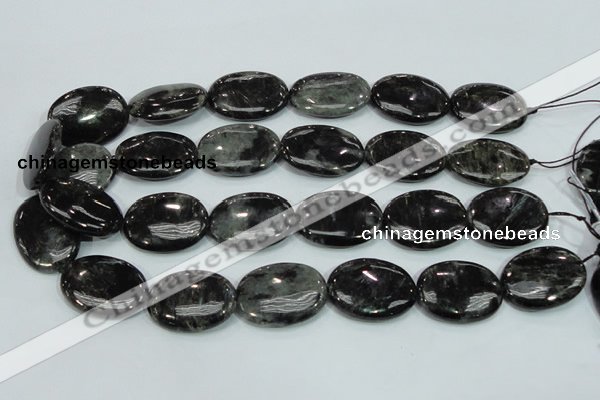 CLB313 15.5 inches 22*30mm oval black labradorite gemstone beads