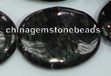 CLB314 15.5 inches 30*40mm oval black labradorite gemstone beads