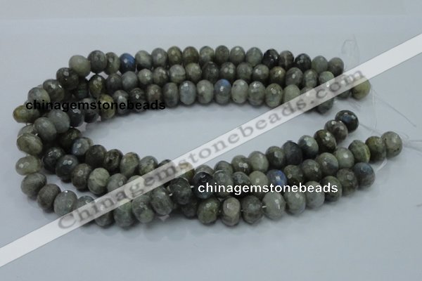 CLB32 15.5 inches 10*14mm faceted rondelle labradorite gemstone beads