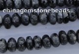 CLB328 15.5 inches 5*10mm rondelle black labradorite beads