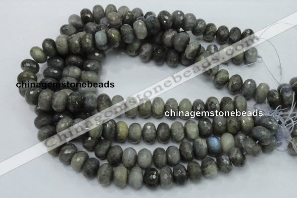 CLB33 15.5 inches 11*16mm faceted rondelle labradorite gemstone beads