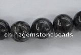 CLB355 15.5 inches 14mm round black labradorite beads wholesale