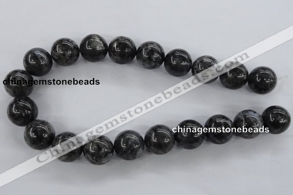 CLB355 15.5 inches 14mm round black labradorite beads wholesale