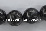 CLB357 15.5 inches 18mm round black labradorite beads wholesale