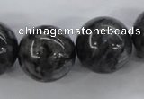 CLB358 15.5 inches 20mm round black labradorite beads wholesale