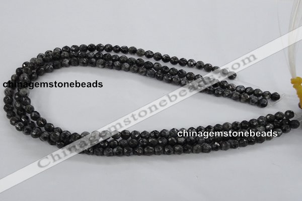 CLB360 15.5 inches 6mm faceted round black labradorite beads wholesale