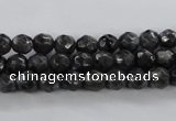 CLB361 15.5 inches 8mm faceted round black labradorite beads wholesale