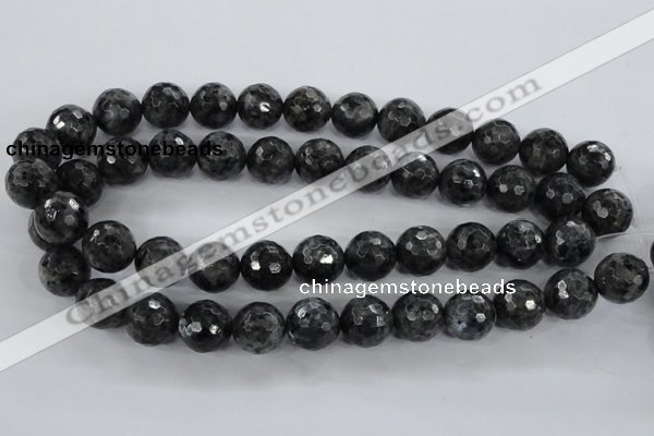 CLB362 15.5 inches 10mm faceted round black labradorite beads wholesale