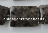 CLB426 15.5 inches 20*30mm faceted rectangle grey labradorite beads