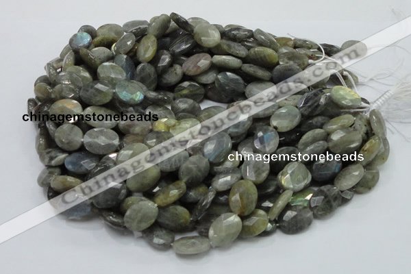 CLB43 15.5 inches 14*18mm faceted oval labradorite gemstone beads