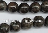 CLB435 15.5 inches 14mm round grey labradorite beads wholesale