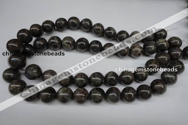 CLB436 15.5 inches 16mm round grey labradorite beads wholesale