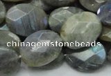 CLB44 15.5 inches 15*20mm faceted oval labradorite gemstone beads