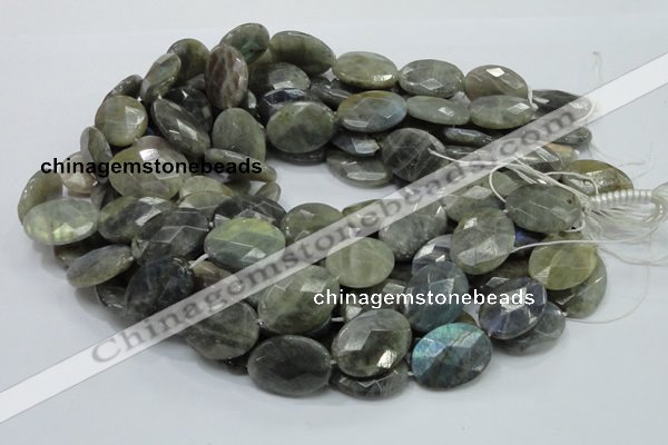 CLB45 15.5 inches 18*25mm faceted oval labradorite gemstone beads