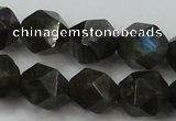 CLB454 15 inches 12mm faceted nuggets labradorite gemstone beads