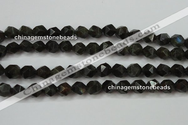 CLB454 15 inches 12mm faceted nuggets labradorite gemstone beads