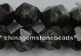 CLB455 15 inches 14mm faceted nuggets labradorite gemstone beads