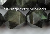 CLB457 15 inches 18mm faceted nuggets labradorite gemstone beads