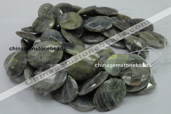 CLB49 15.5 inches 30*40mm faceted oval labradorite gemstone beads