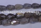 CLB502 15.5 inches 8*12mm faceted teardrop labradorite beads