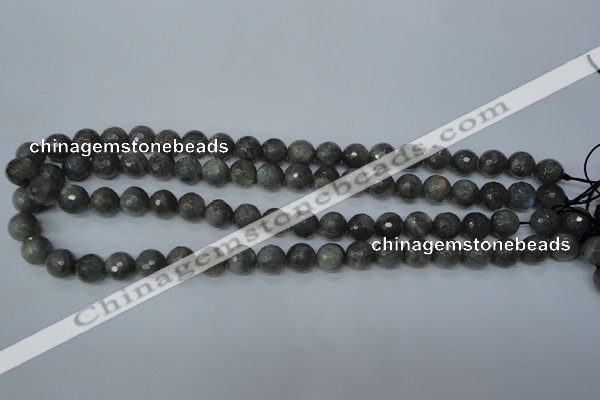 CLB513 15.5 inches 10mm faceted round labradorite gemstone beads