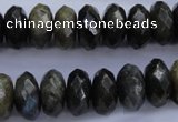 CLB56 15.5 inches 7*14mm faceted rondelle labradorite beads