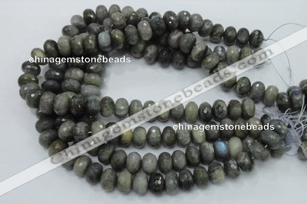 CLB60 15.5 inches 12*18mm faceted rondelle labradorite beads