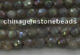 CLB610 15.5 inches 4mm faceted round AB-color labradorite beads