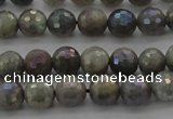 CLB612 15.5 inches 8mm faceted round AB-color labradorite beads