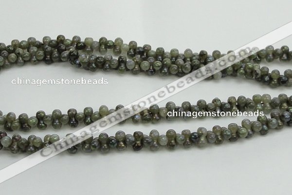 CLB630 15.5 inches 4*9mm bone AB-color labradorite beads