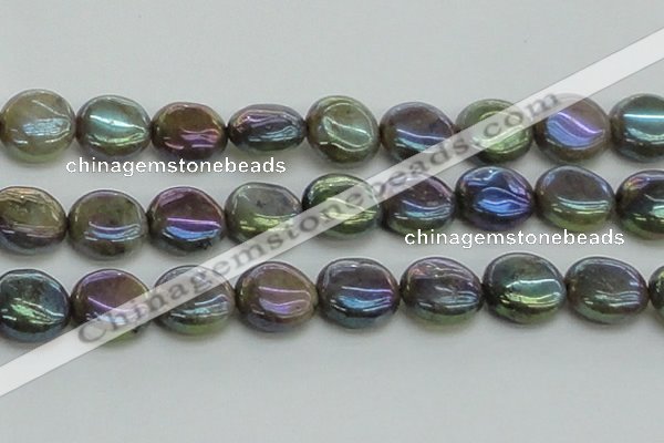 CLB639 15.5 inches 18mm flat round AB-color labradorite beads