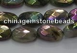 CLB658 15.5 inches 10*14mm faceted oval AB-color labradorite beads