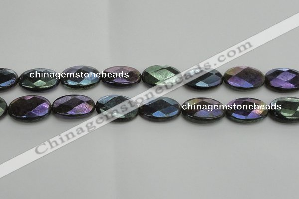 CLB660 15.5 inches 13*18mm faceted oval AB-color labradorite beads