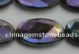 CLB662 15.5 inches 18*25mm faceted oval AB-color labradorite beads