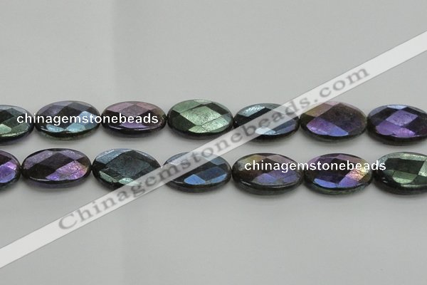 CLB662 15.5 inches 18*25mm faceted oval AB-color labradorite beads