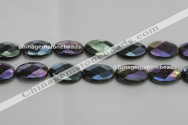 CLB663 15.5 inches 20*30mm faceted oval AB-color labradorite beads