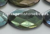 CLB664 15.5 inches 25*35mm faceted oval AB-color labradorite beads