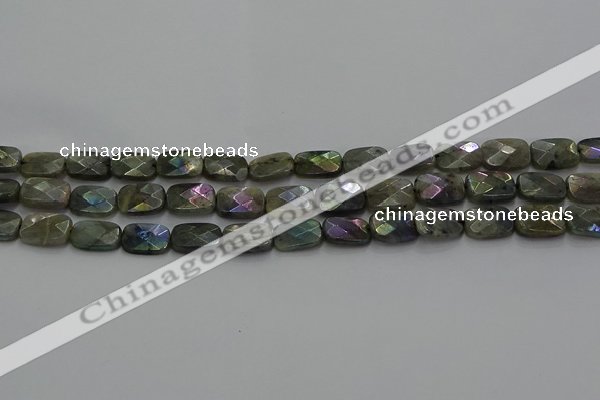 CLB696 15.5 inches 10*14mm faceted rectangle AB-color labradorite beads