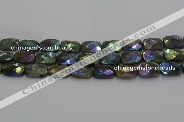 CLB699 15.5 inches 15*20mm faceted rectangle AB-color labradorite beads