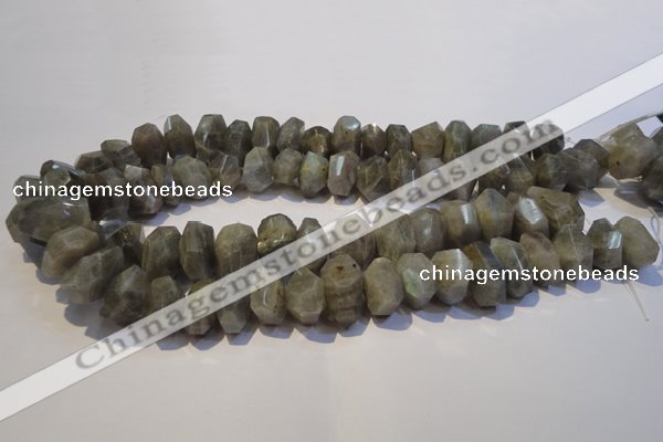CLB700 15.5 inches 13*18mm - 14*20mm faceted nuggets labradorite beads