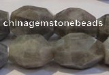 CLB703 15.5 inches 13*18mm - 16*22mm faceted nuggets labradorite beads