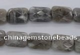 CLB748 15.5 inches 8*12mm faceted rectangle labradorite gemstone beads