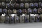 CLB757 15.5 inches 5*8mm faceted rondelle AB-color labradorite beads